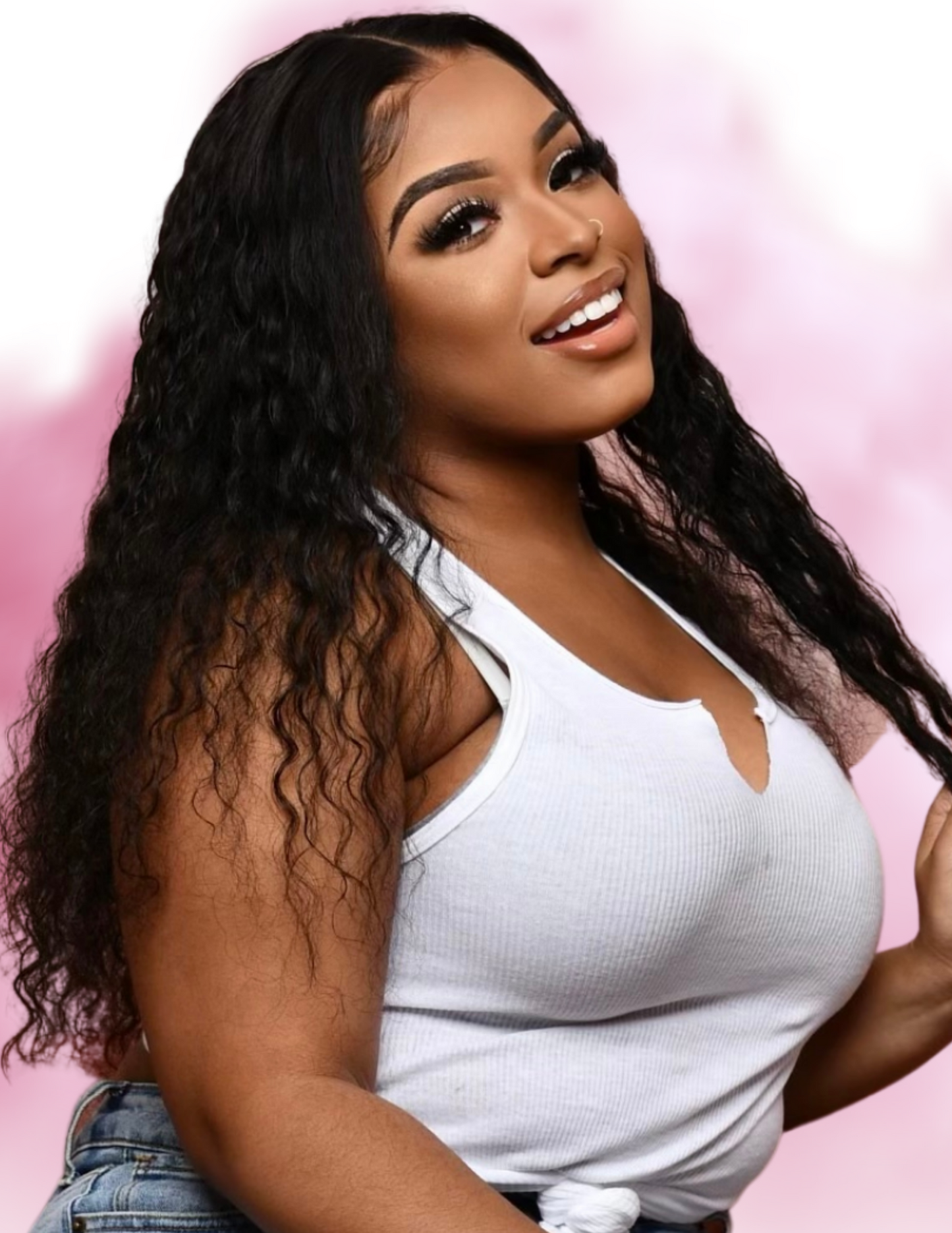 Transparent Deepwave Frontal Wig (13x4)